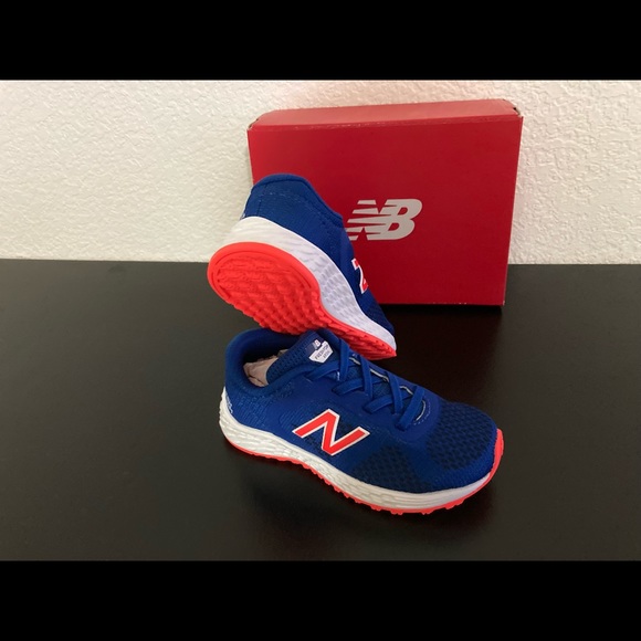 NEW PAIR / NEW BALANCE SNEAKERS SHOES BOYS TODDLER SZ 7 SHOES BLUE GIFT IAARICR2 - Picture 2 of 11
